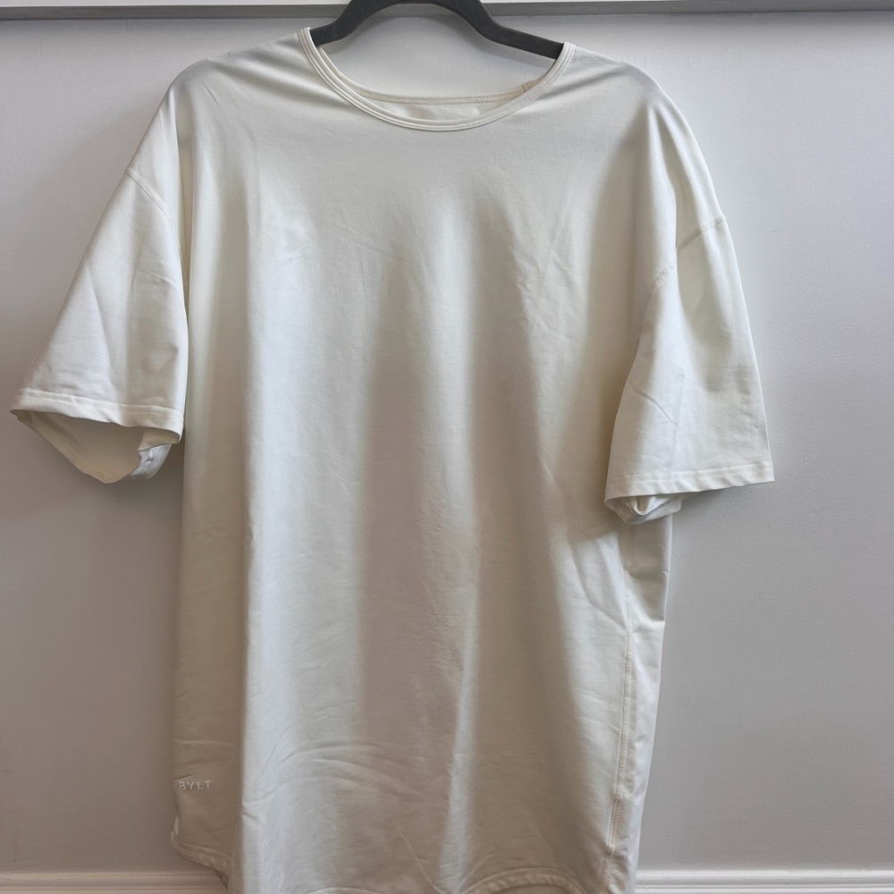 BYLT Basics Men's Crew Neck T-Shirt - Cream/Off-White